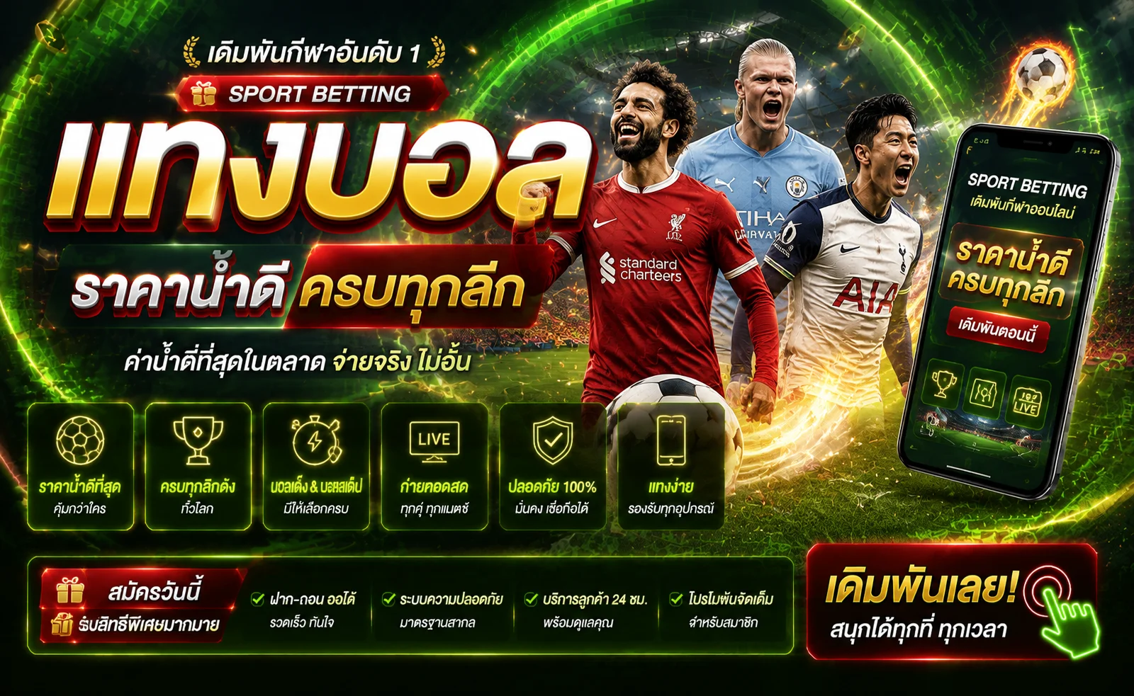 แทงบอลออนไลน์ครบทุกลีกที่ 89GOLD